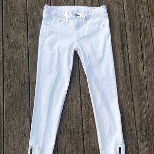 Rag and Bone White Ankle Denim - 28